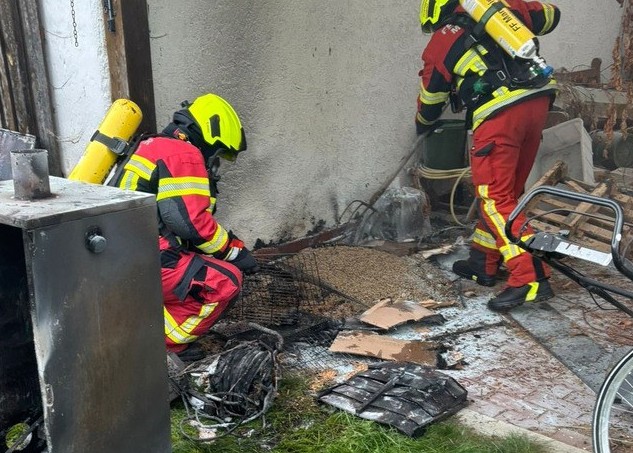 Brand Gartenhütte