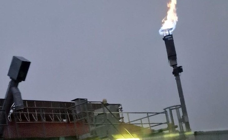 Brand im Freien
